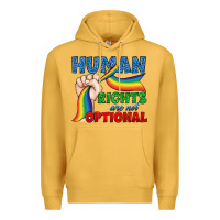 Mustard Human Rights Are Not Optional Premium Hoodie - BundleAndBundleShop