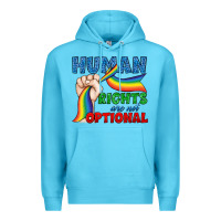 Ocean Blue Human Rights Are Not Optional Premium Hoodie - BundleAndBundleShop