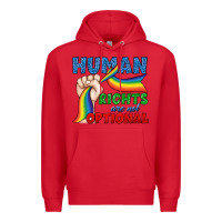 Red Human Rights Are Not Optional Premium Hoodie - BundleAndBundleShop