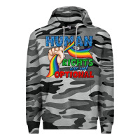 Slate Camo Human Rights Are Not Optional Premium Hoodie - BundleAndBundleShop