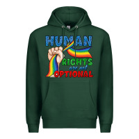 Sports Green Human Rights Are Not Optional Premium Hoodie - BundleAndBundleShop