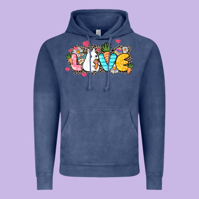 Love Easter Vintage Hoodie Designed By Nancycooperartshop