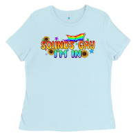 Baby Blue Sounds Gay I'm in Pride LGBTQ Ladies Tee - BundleAndBundleShop