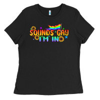 Black Sounds Gay I'm in Pride LGBTQ Ladies Tee - BundleAndBundleShop