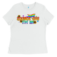 White Sounds Gay I'm in Pride LGBTQ Ladies Tee - BundleAndBundleShop