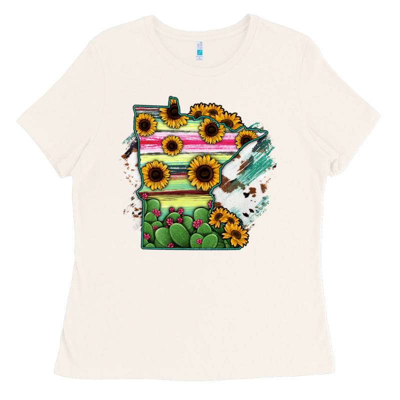 Minnesota State Map Ladies Tee by RanaPortraitStore | Teevron