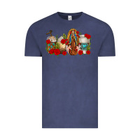Vintage Denim Lady of Guadalupe Coffee Cups Vintage Tee - texasbilliewilder