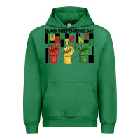 Emerald black independence day juneteenth Urban Hoodie - BarkalooDesign