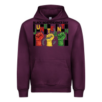 Mauve Wine black independence day juneteenth Urban Hoodie - BarkalooDesign