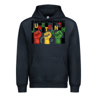 Navy black independence day juneteenth Urban Hoodie - BarkalooDesign