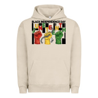 Pigment French Oak black independence day juneteenth Urban Hoodie - BarkalooDesign