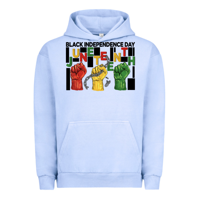 Black Independence Day Juneteenth Urban Hoodie by BarkalooDesign | Teevron