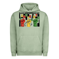 Pigment Oil Green black independence day juneteenth Urban Hoodie - BarkalooDesign