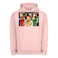 Pigment Salmon black independence day juneteenth Urban Hoodie - BarkalooDesign