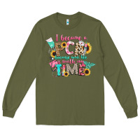 Army Green i became a cna because your life is worth my time Long Sleeve Tee - CowGirlArtShop