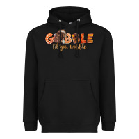 Black Gobble Gobble Til You Wobble Heavyweight Hoodie - LillyAllenDesigns
