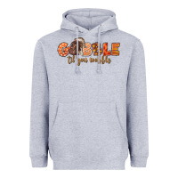 Heather Grey Gobble Gobble Til You Wobble Heavyweight Hoodie - LillyAllenDesigns