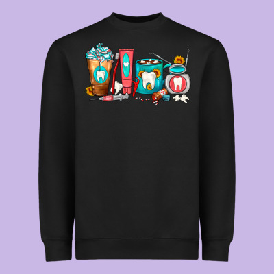 Dentist Coffee Cups Heavyweight Sweatshirt Designed By Fadigitalartstudio