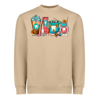 Mushroom Dentist Coffee Cups Heavyweight Sweatshirt - FaDigitalArtStudio
