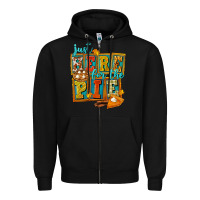 Black Just Here For The Pie Zipper Hoodie - FaDigitalArtStudio