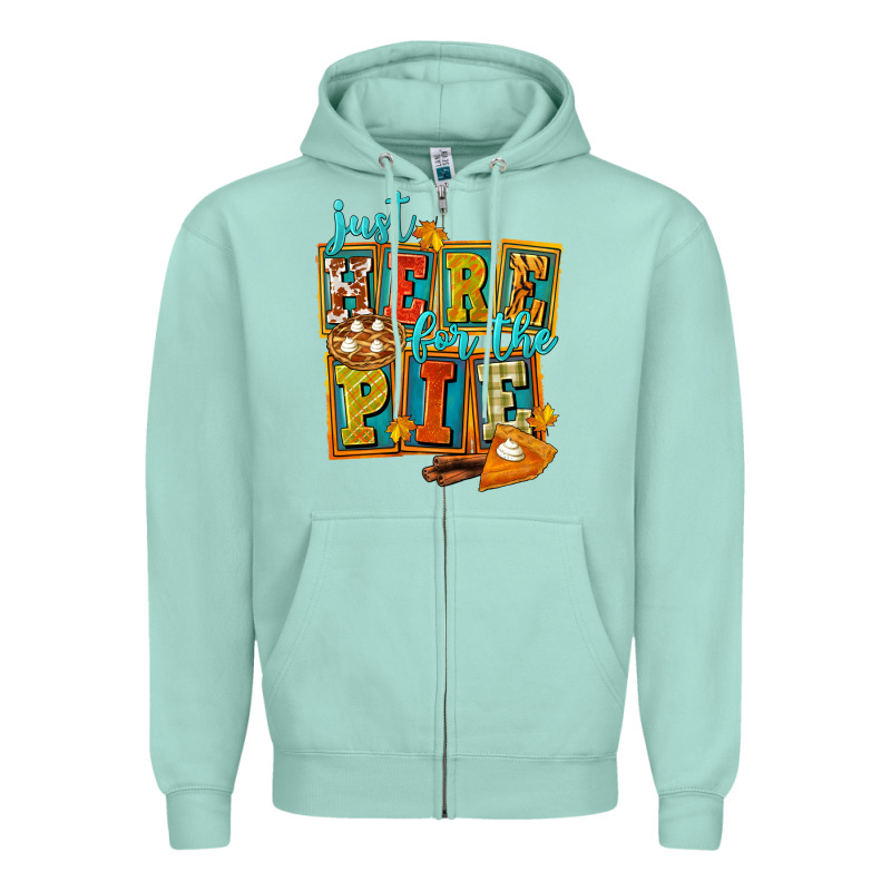 Just Here For The Pie Zipper Hoodie by FaDigitalArtStudio | Teevron