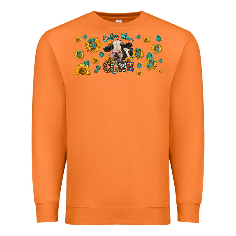 Coffee Then Cows Premium Sweatshirt by LillyAllenDesigns | Teevron