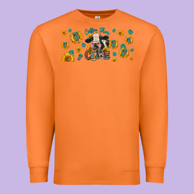 Coffee Then Cows Premium Sweatshirt Designed By Lillyallendesigns