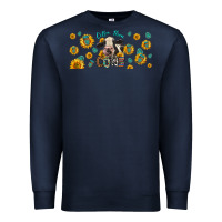 Navy Coffee Then Cows Premium Sweatshirt - LillyAllenDesigns