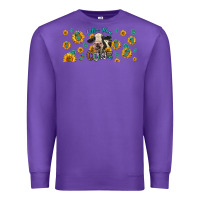 Purple Coffee Then Cows Premium Sweatshirt - LillyAllenDesigns