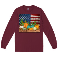 Burgundy fall themed american tumbler Long Sleeve Tee - Jasminsmagicworld