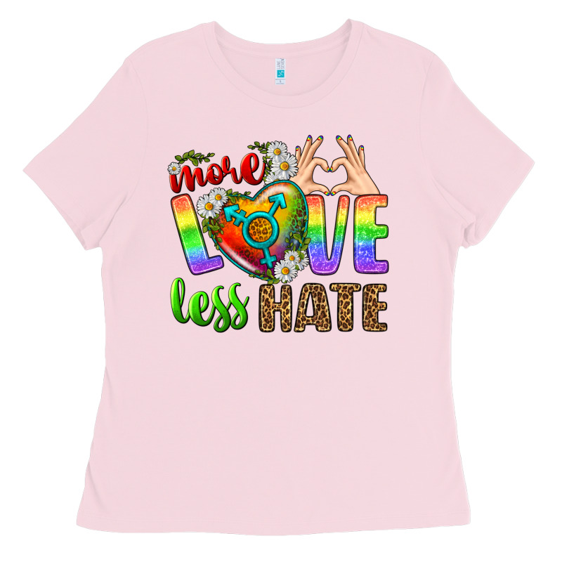 More Love Less Hate Lgbtq Ladies Tee by BundleAndBundleShop | Teevron