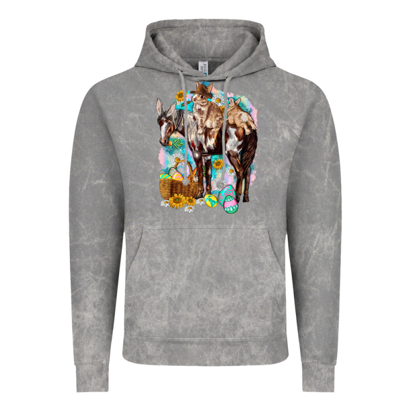 Happy Easter Day Rodeo Vintage Hoodie by NancyCooperArtShop | Teevron