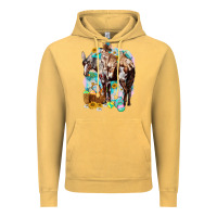 Vintage Mustard Happy Easter Day Rodeo Vintage Hoodie - NancyCooperArtShop
