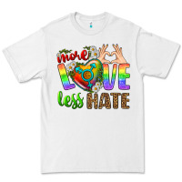 White More Love Less Hate LGBTQ Premium Tee - BundleAndBundleShop