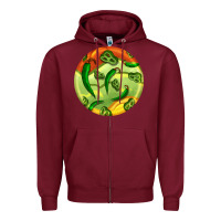 Burgundy hispanic heritage month round earrings 1 Zipper Hoodie - BundleAndBundleShop
