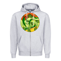 Heather Grey hispanic heritage month round earrings 1 Zipper Hoodie - BundleAndBundleShop