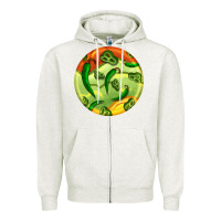 Oatmeal Heather hispanic heritage month round earrings 1 Zipper Hoodie - BundleAndBundleShop
