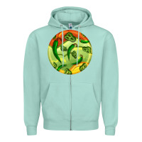Seafoam hispanic heritage month round earrings 1 Zipper Hoodie - BundleAndBundleShop
