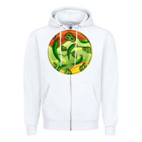White hispanic heritage month round earrings 1 Zipper Hoodie - BundleAndBundleShop