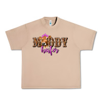 Burro Moody Heifer with Leopard Urban Heavy Tee - texasbilliewilder