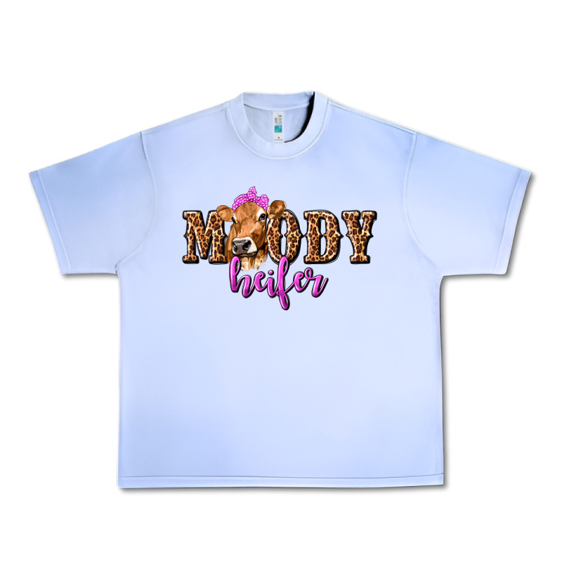 Moody Heifer With Leopard Urban Heavy Tee by texasbilliewilder | Teevron