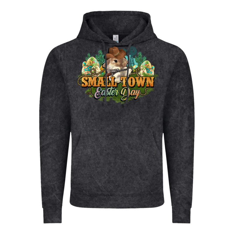 Small Town Easter Day Vintage Hoodie by NancyCooperArtShop | Teevron