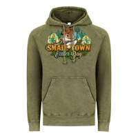 Vintage Olive Small town Easter Day Vintage Hoodie - NancyCooperArtShop