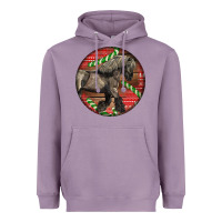 Lavender Belgian Horse Christmas Heavyweight Hoodie - LillyAllenDesigns