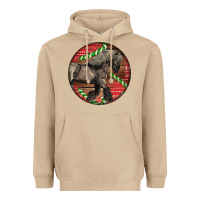 Mushroom Belgian Horse Christmas Heavyweight Hoodie - LillyAllenDesigns