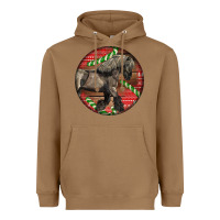 Toasted Coconut Belgian Horse Christmas Heavyweight Hoodie - LillyAllenDesigns