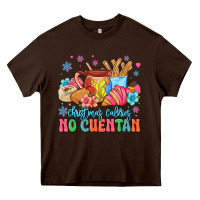 Chocolate Brown christmas calories no cuentan mexican Heavy Core Tee - MaliasSmallBusiness