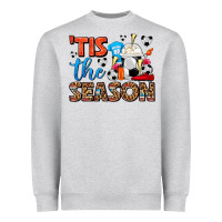 Heather Grey tis the season  soccer  frappe coffee Heavyweight Sweatshirt - FaDigitalArtStudio