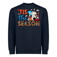 Navy tis the season  soccer  frappe coffee Heavyweight Sweatshirt - FaDigitalArtStudio