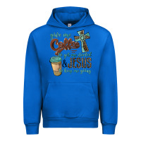 Cobalt give me coffee to get me started & jesus to keep me going Urban Hoodie - BarkalooDesign